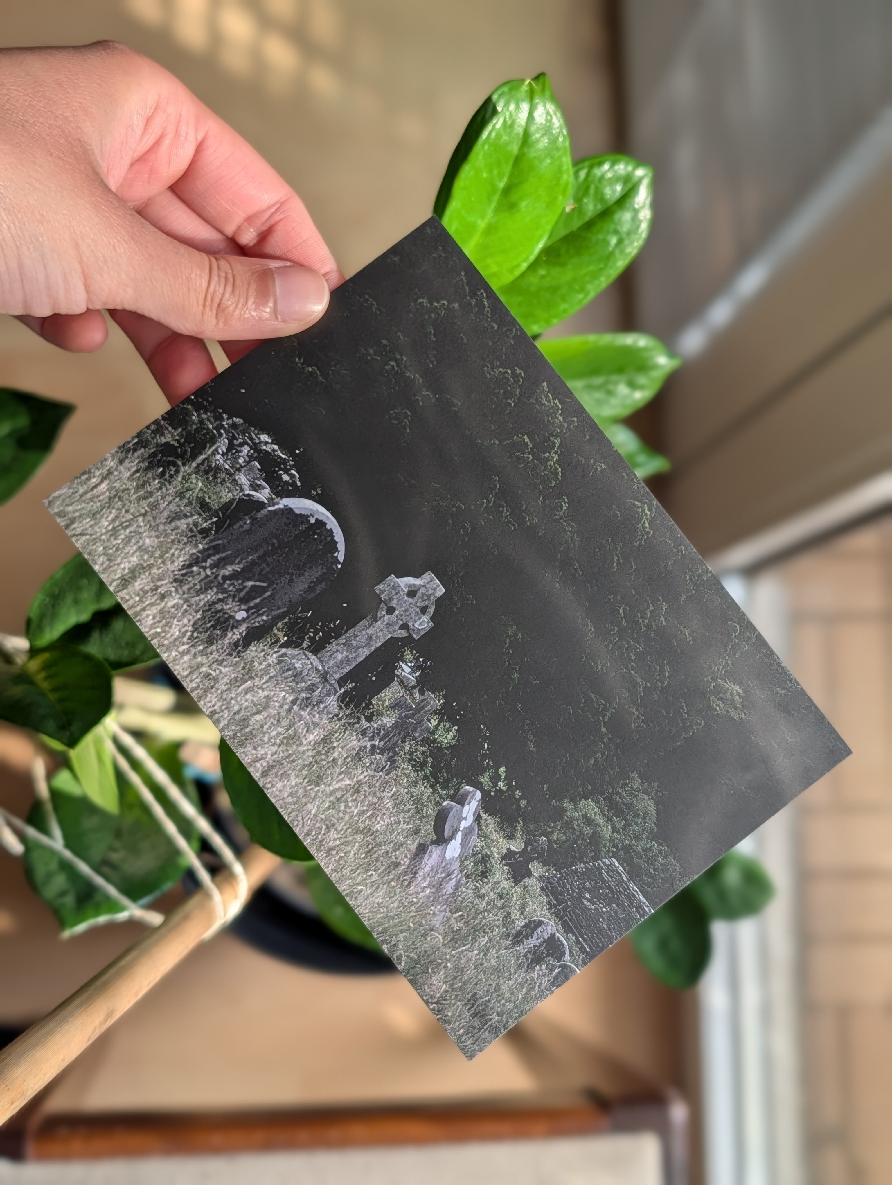 Postkartenmotiv: Irland, Friedhof im Wicklow Mountains Nationalpark