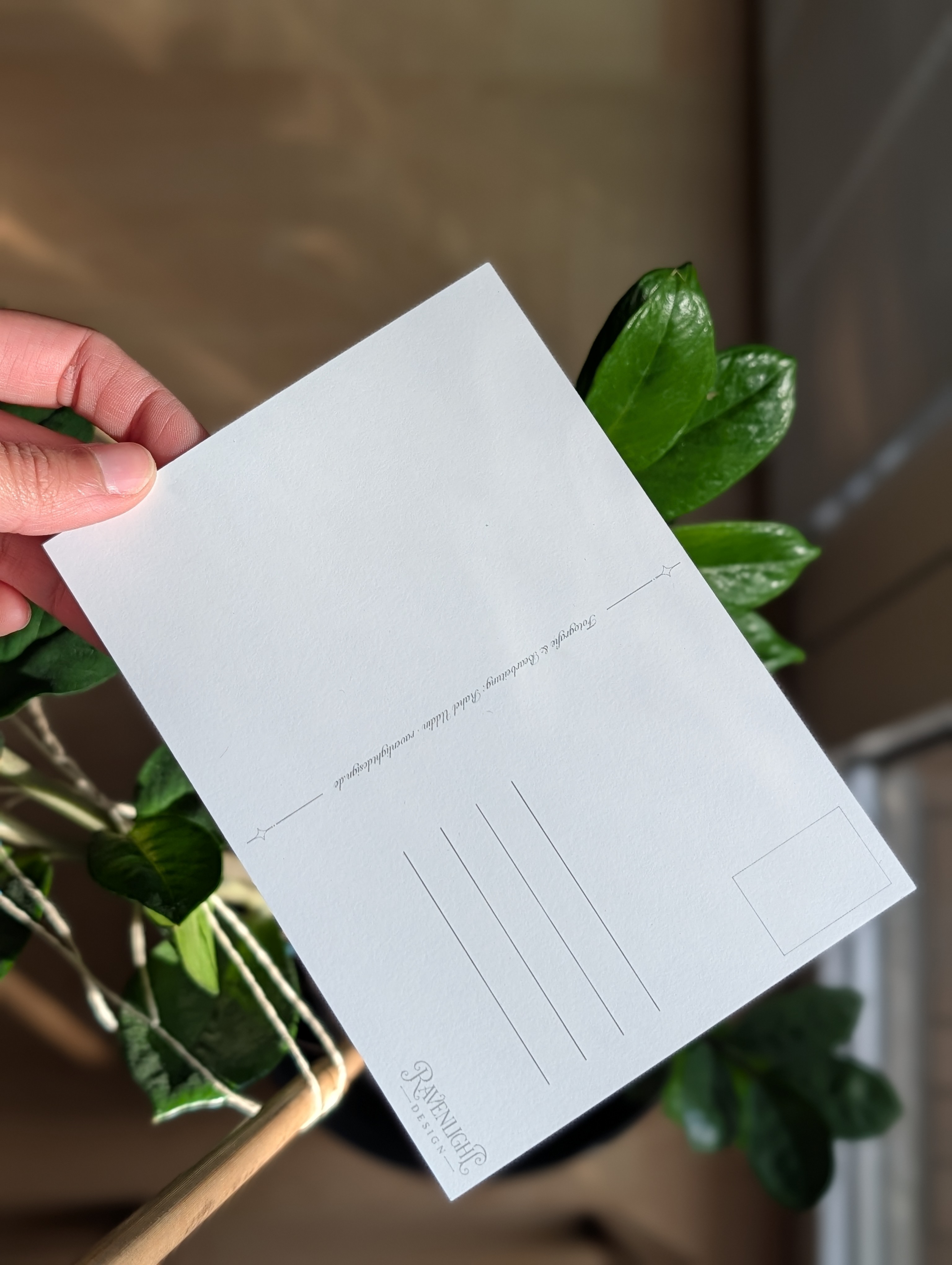 Rückseite der Postkarte